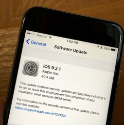 Apple phát hành iOS 9.2.1 đến người dùng iPhone, iPad
