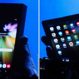Galaxy F có thể gập lại để sử dụng như smartphone