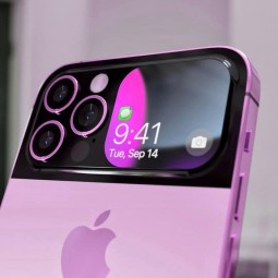 Concept iPhone Flip màu hồng cực chất