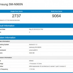 Hiệu năng Galaxy Note 9 chạy vi xử lý Exynos 9810