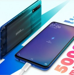 Vivo Z5x cũng có thiết kế "lỗ khuyên" ra mắt