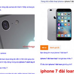 Chưa ra mắt, iPhone 7 đã được chào bán tràn lan ở Việt Nam