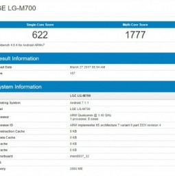Smartphone LG Q6 lộ cấu hình giá rẻ