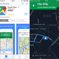 Google Maps cho tải về chính thức trên App Store Việt Nam