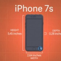 Lộ kích thước iPhone 7s và 7s Plus