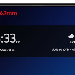 Galaxy A8s lộ màn hình có "nốt ruồi"