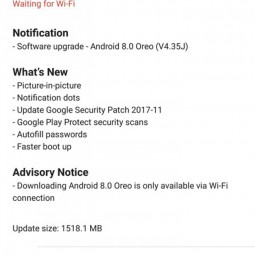Nokia 8 đã nhận được bản nâng cấp lên hệ điều hành Android Oreo