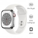 Apple Watch S8 GPS 41mm viền thép dây silicone